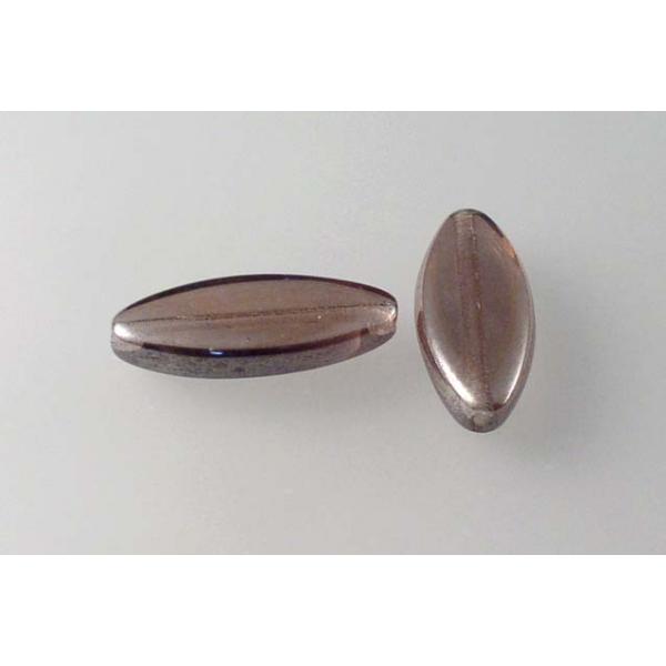 シップビーズ、透明ライトアメジストヘマタイト(20040-14400)、ガラス、チェコ共和国