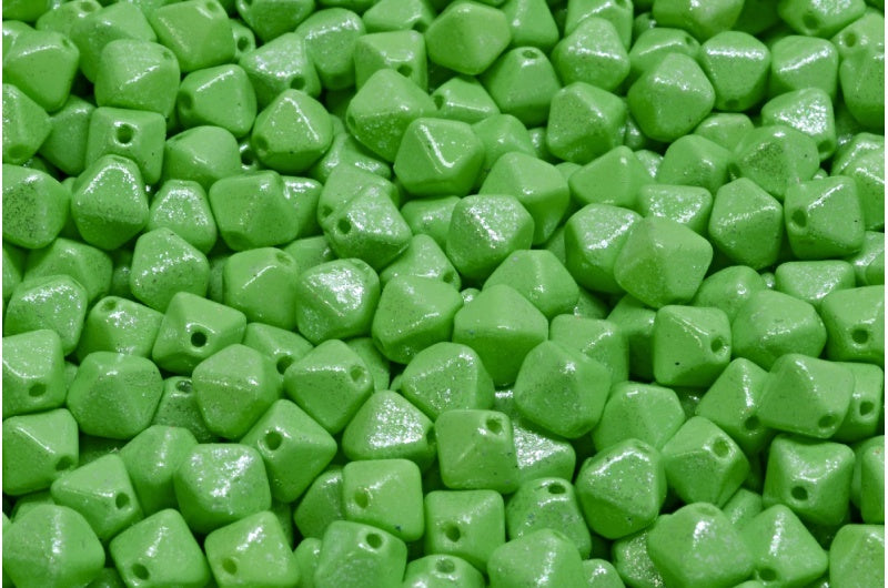 Bicone Beads, White 33508 M0031 (02010-33508-m0031), Glass, Czech Republic