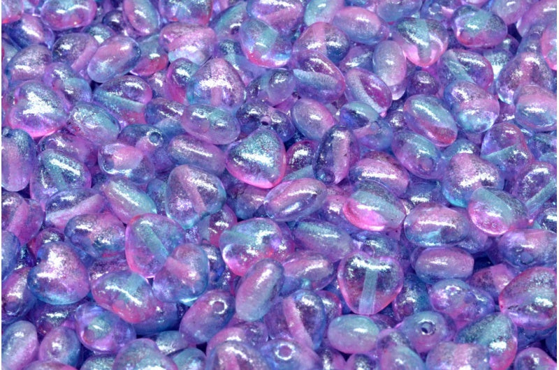 Heart Beads, Crystal 541020 (00030-541020), Glass, Czech Republic