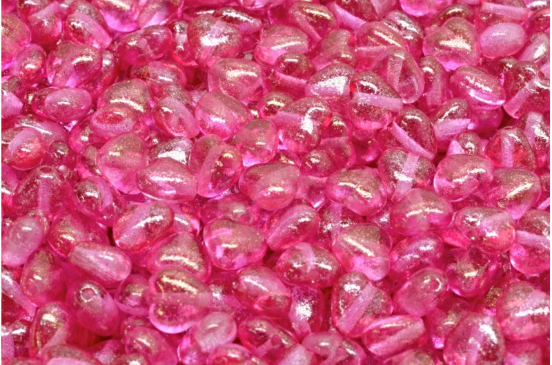 Heart Beads, Crystal 541021 (00030-541021), Glass, Czech Republic