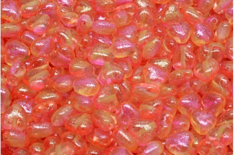 Heart Beads, Crystal 541024 (00030-541024), Glass, Czech Republic