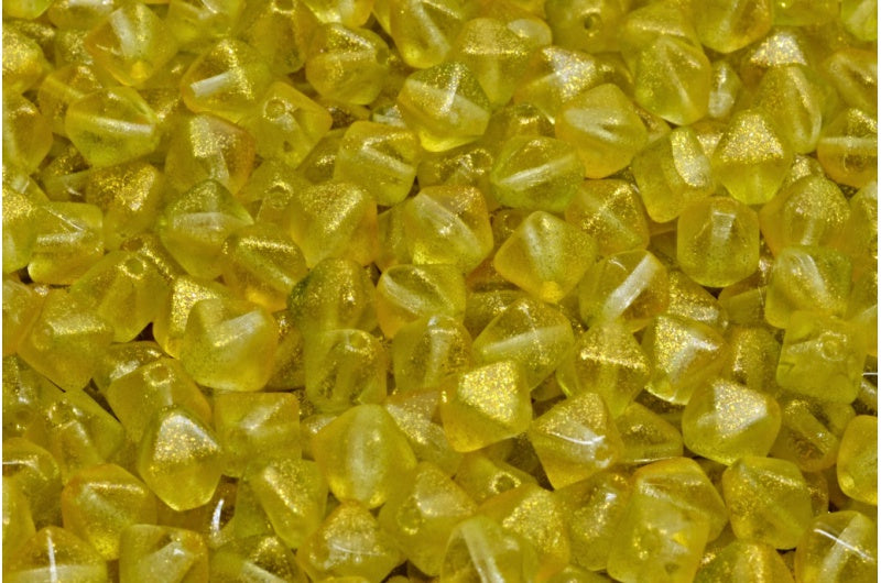 Bicone Beads, Crystal Yellow (00030-542009), Glass, Czech Republic