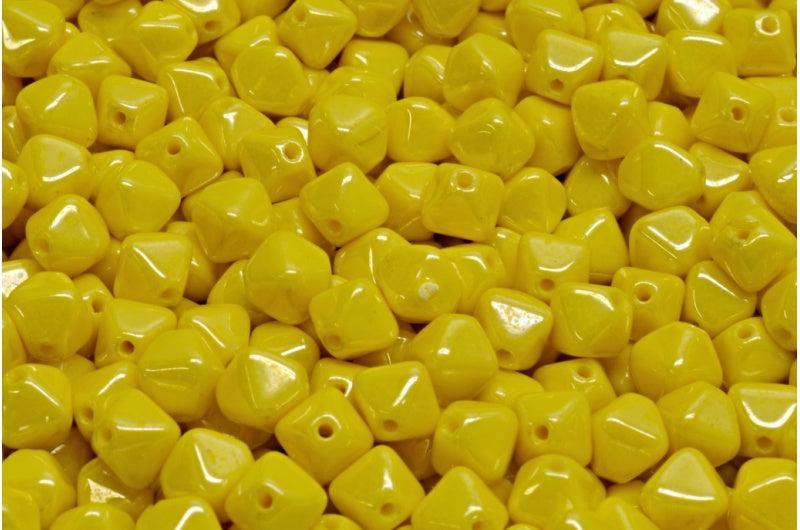 Bicone Beads, Yellow Hematite (83120-14400), Glass, Czech Republic