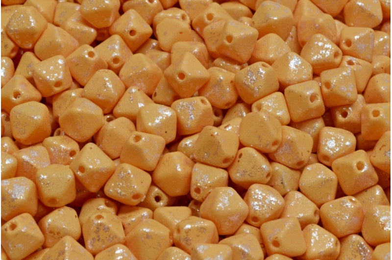 Bicone Beads, White 33008 M0031 (02010-33008-m0031), Glass, Czech Republic