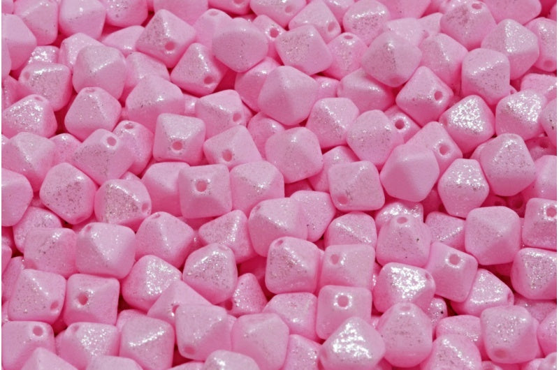 Bicone Beads, White 33011 M0031 (02010-33011-m0031), Glass, Czech Republic