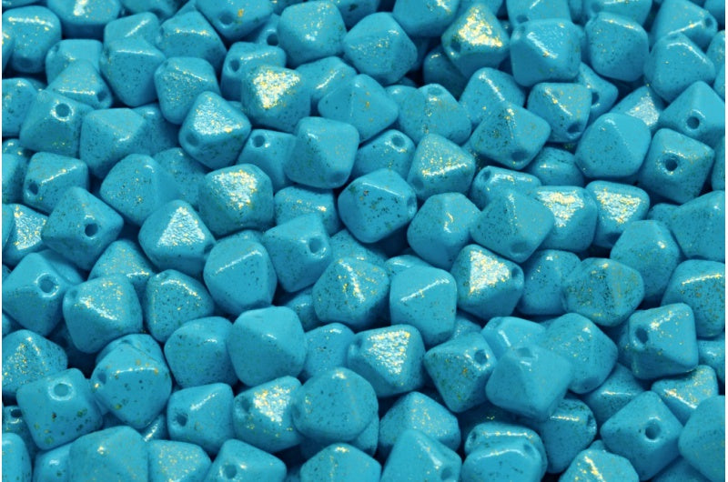 Bicone Beads, White 33505 M0035 (02010-33505-m0035), Glass, Czech Republic