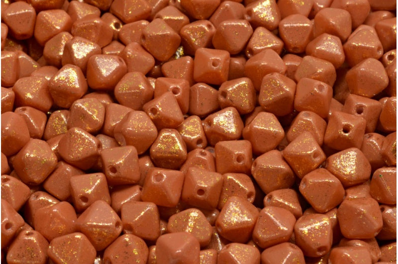 Bicone Beads, White 33507 M0035 (02010-33507-m0035), Glass, Czech Republic