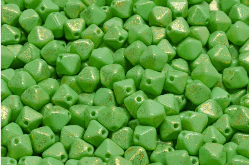 Bicone Beads, White 33508 M0035 (02010-33508-m0035), Glass, Czech Republic