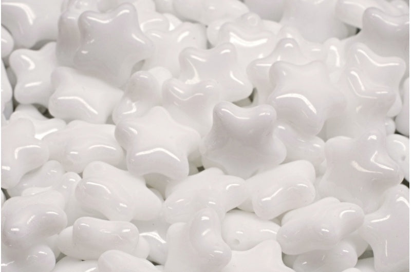 アウトレット 10グラム フラットスタービーズ、ホワイト(02010)、ガラス、チェコ共和国