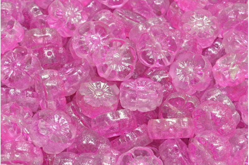 Daisy Flower Bead, Crystal 541022 (00030-541022), Glass, Czech Republic