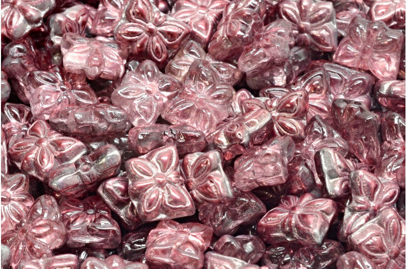 Butterfly Beads, Crystal 45232 (00030-45232), Glass, Czech Republic