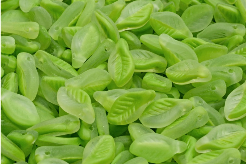 Bay Leaf Beads, Opaque Green Matte (56018-84110), Glass, Czech Republic