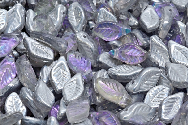Bay Leaf Beads, Crystal 26536 (00030-26536), Glass, Czech Republic