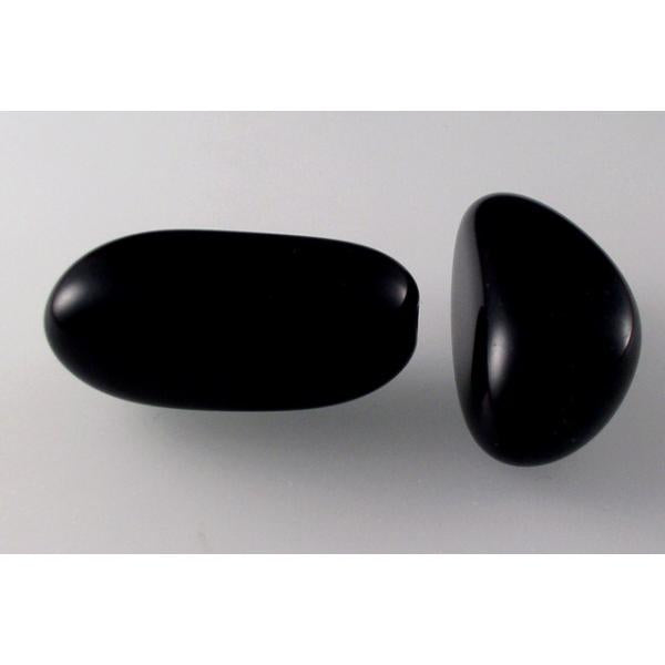 プレスビーズ、黒(23980)、ガラス、チェコ共和国