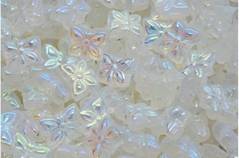 Butterfly Beads, Crystal Ab Full (2X Side) (00030-28703), Glass, Czech Republic