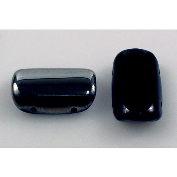 プレスビーズ、ブラッククロム(23980-27401)、ガラス、チェコ共和国