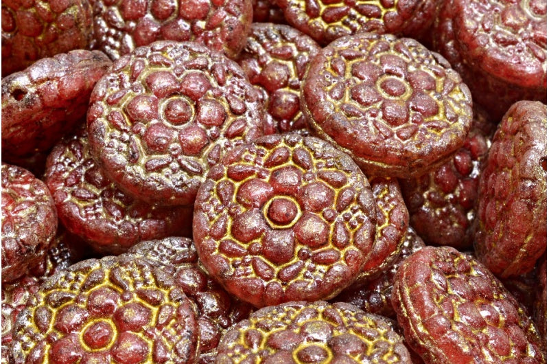 春日花卉圆珠, R0932 洞石 F4302 (R0932-86800-F4302), 玻璃, 捷克共和国