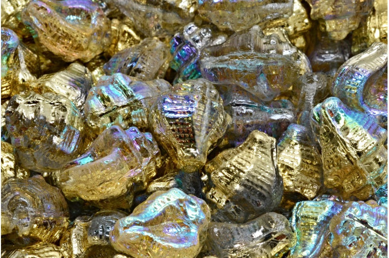骨螺珠,人造水晶金AB (00030-98536),玻璃,捷克共和国