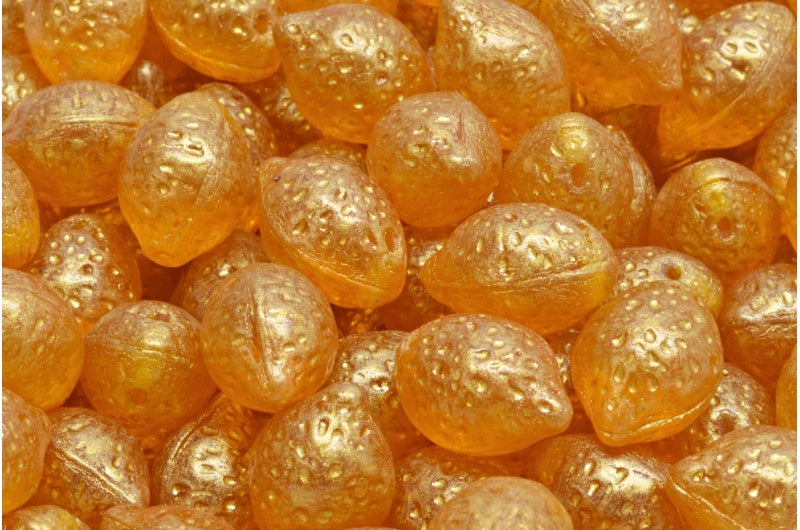 Lemon Beads, Transparent Yellow 56902 (80040-56902), Glass, Czech Republic
