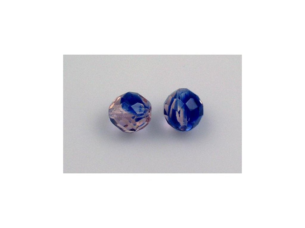 アウトレット 250g ラウンドファセットファイアポリッシュビーズ、37701 (37701)、ガラス、チェコ共和国