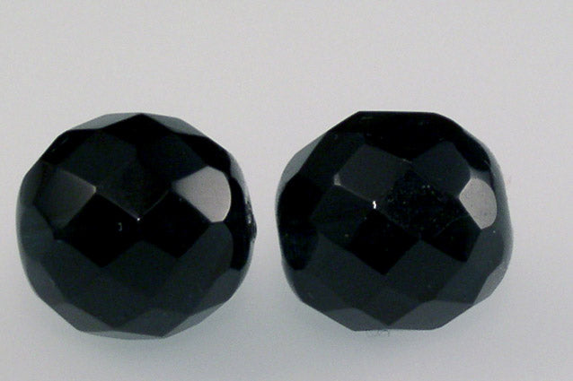 Fire Polished Faceted Beads Round 14 mm, Transparent Dark Blue (30330), Bohemia Crystal Glass, Czechia 15119001