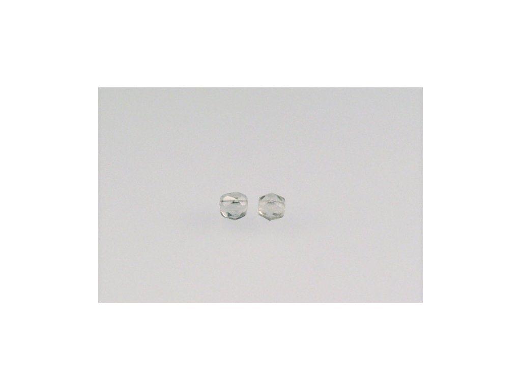 アウトレット 250g ラウンドファセットファイアポリッシュビーズ、グレーB(40010-B)、ガラス、チェコ共和国