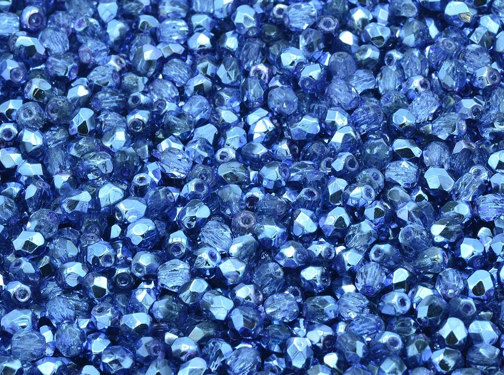 Fire Polished Faceted Beads Round 4 mm, Crystal 97335 (30-97335), Bohemia Crystal Glass, Czechia 15119001