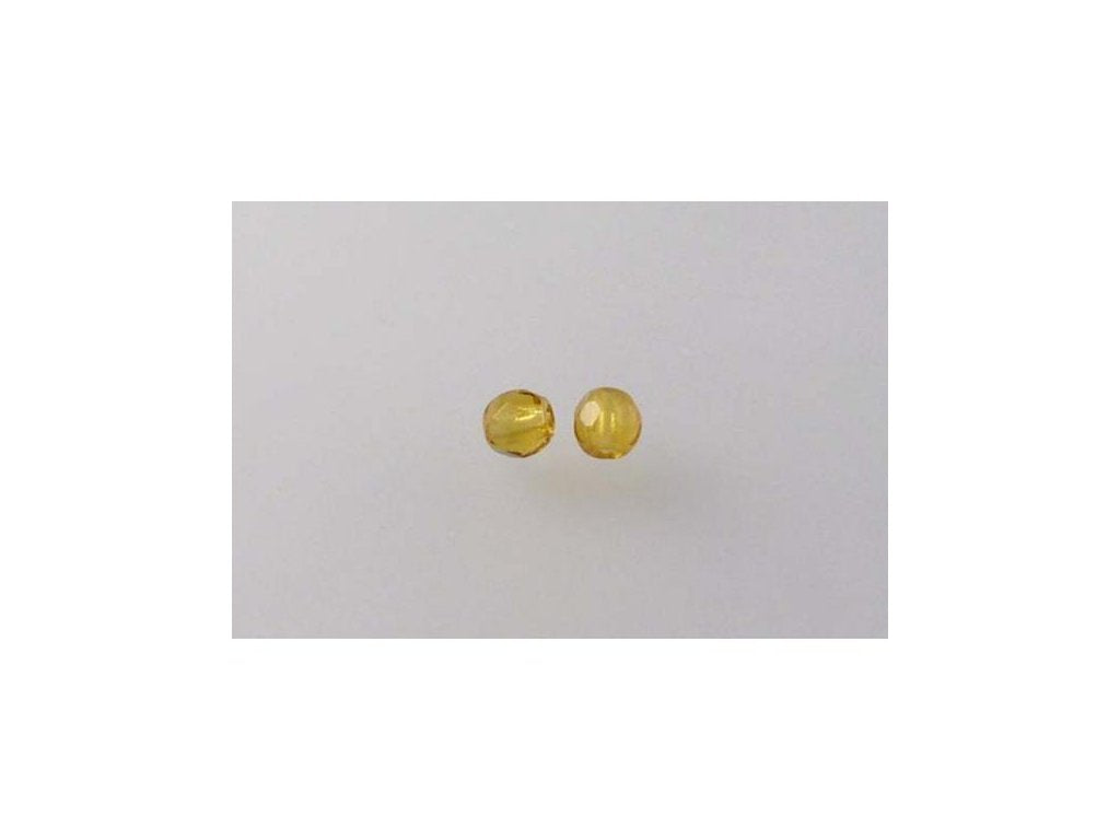 アウトレット 250g ラウンドファセットファセットファイアポリッシュビーズ、透明オレンジP(10050-P)、ガラス、チェコ共和国