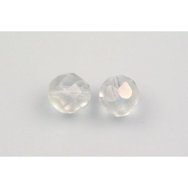 Fire Polished Faceted Beads Round, Crystal 56590 (00030-56590), Bohemia Crystal Glass, Czech Republic