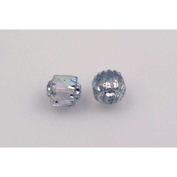 アウトレット 10グラム ファイアポリッシュ ファセットビーズ カテドラル、6 x 6 mm、クリスタル 98600 (00030-98600)、ガラス、チェコ共和国