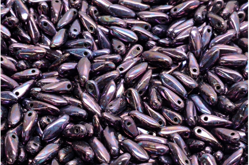 ダガービーズ、ブラックネビュラ(23980-15001)、ガラス、チェコ共和国