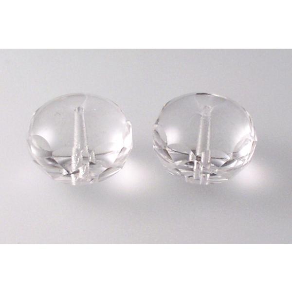 Fire Polished Faceted Beads Rondelle, Crystal (00030), Glass, Czech Republic