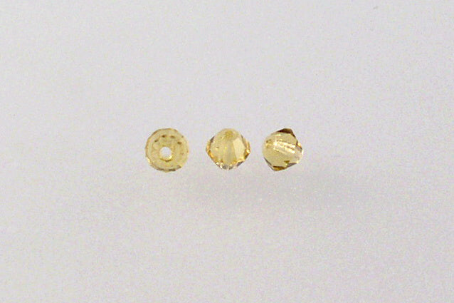 Mc Cut Xilion バイコーン ハイスパークル ビーズ、トパーズ (10070)、ガラス、チェコ共和国