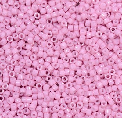 Perles Miyuki Delica 11/0 (1.6 Mm) - Couleur Coral Opaque Mat - Rocailles Japonaises De Haute Précision, Par Lot De 5 Grammes
