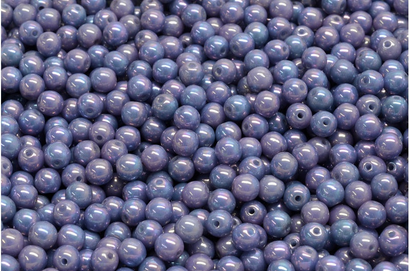 圆形德鲁克珠,淡蓝色星云 (33000-15001),玻璃,捷克共和国