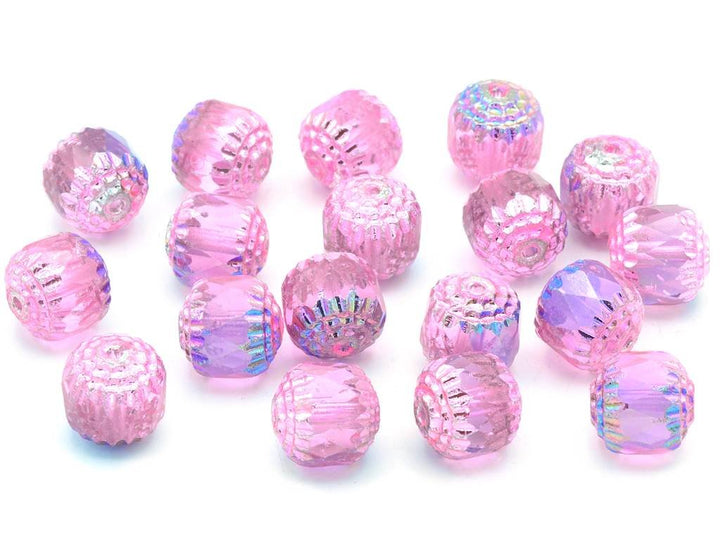 OUTLET 10 克火抛光多面珠大教堂,10 x 10 毫米,水晶 98675 (00030-98675),玻璃,捷克共和国