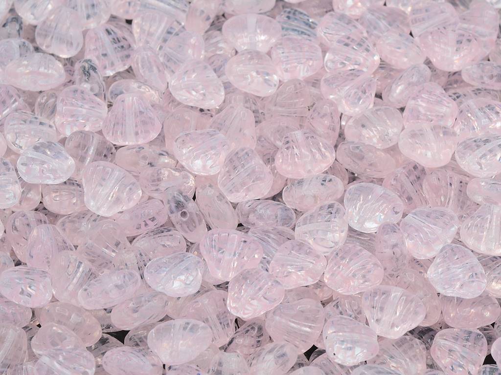 Small Flat Shell Beads, 8701 (08701), Glass, Czech Republic