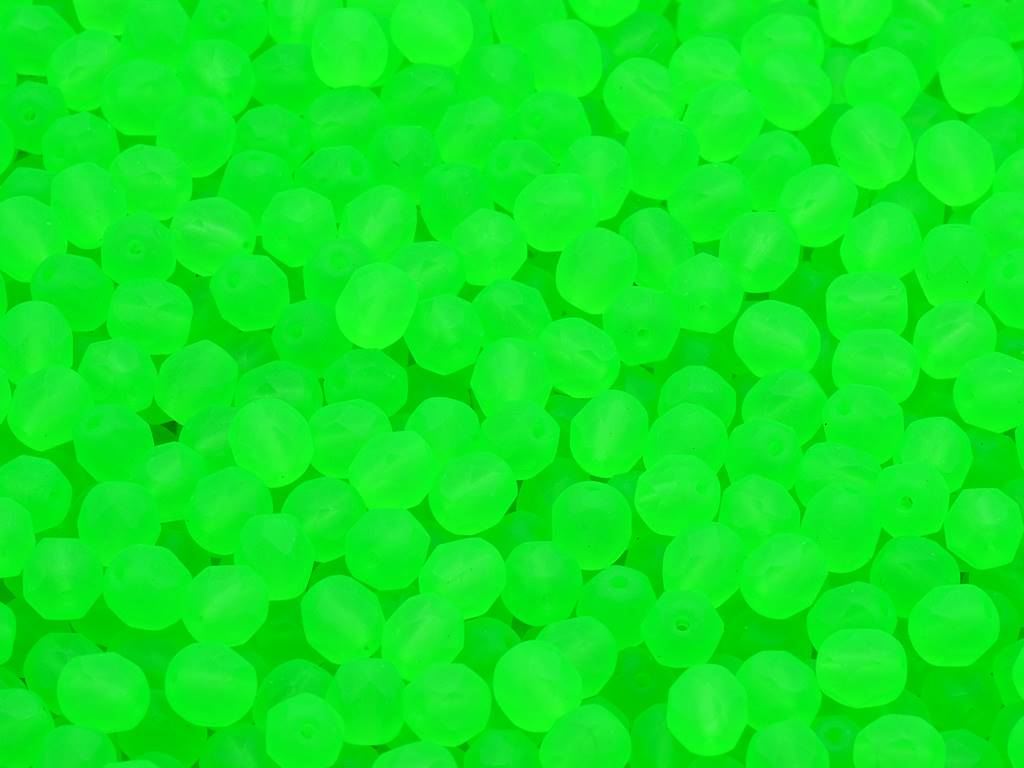 Fire Polished Faceted Beads Round 6 mm, Crystal 26124 (00030-26124)