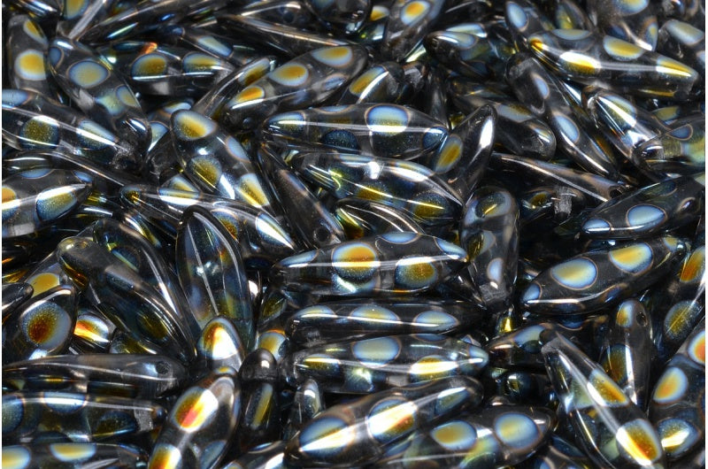OUTLET 10 grams Dagger Beads, 5 x 16 mm, Crystal 2800A (00030-2800A), Glass, Czech Republic