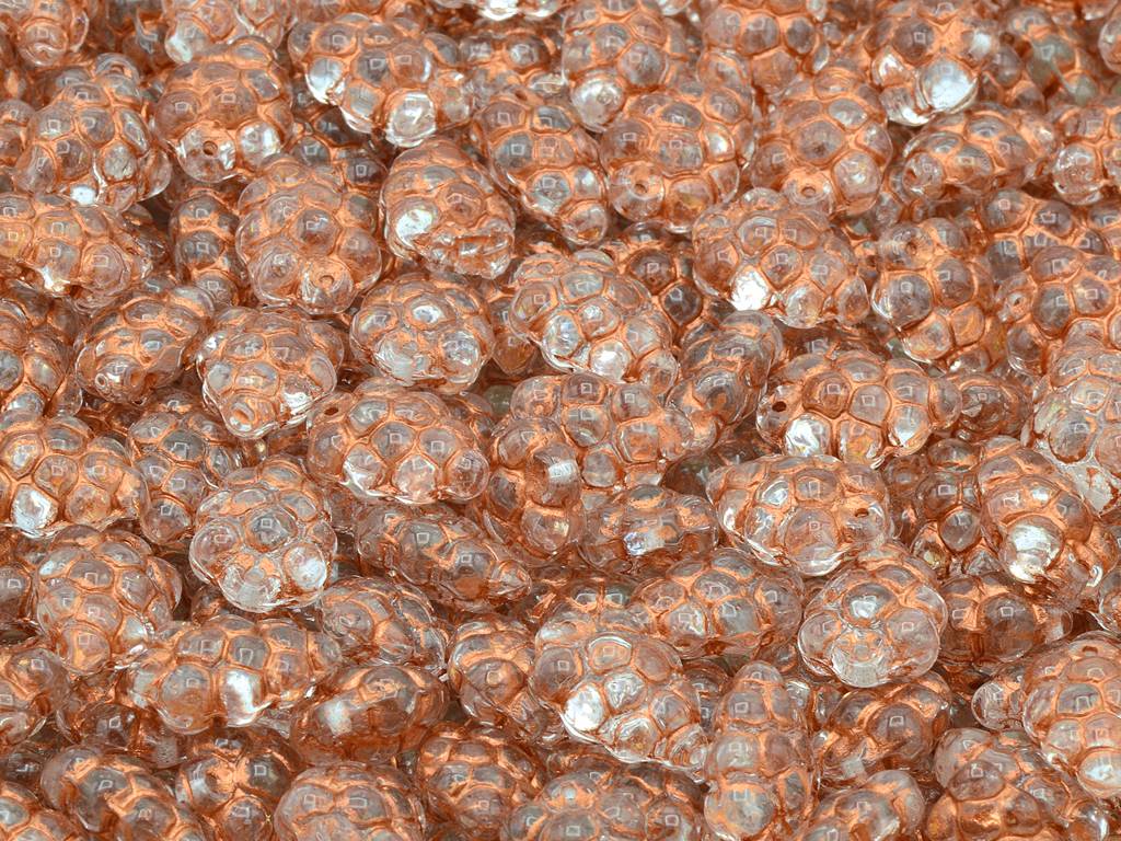 Grape Beads, Crystal Copper Lined (00030-54307), Glass, Czech Republic