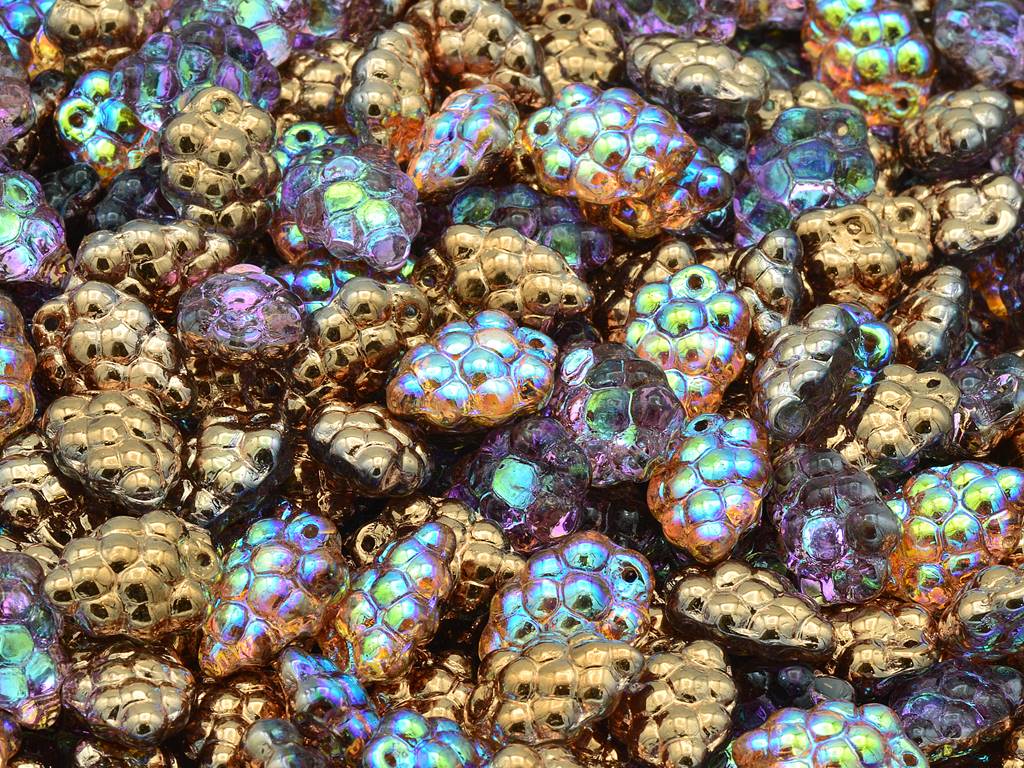 Grape Beads, Crystal 98533 (00030-98533), Glass, Czech Republic