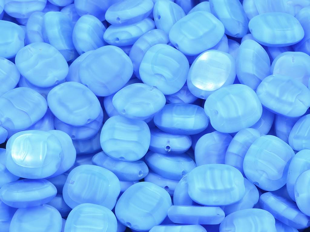 桌切圆角矩形珠,36017 哑光 (36017-84110),玻璃,捷克共和国