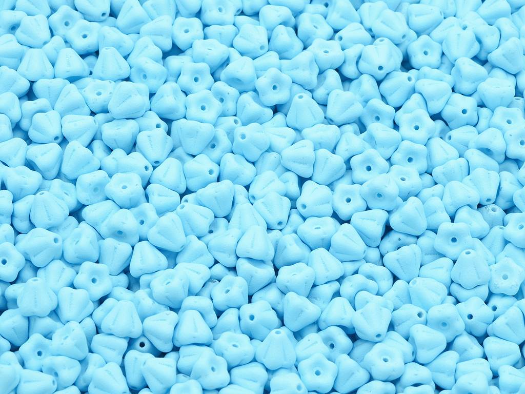 ベルフラワービーズ、チョークホワイト不透明ベージュ(03000-13010)、ガラス、チェコ共和国