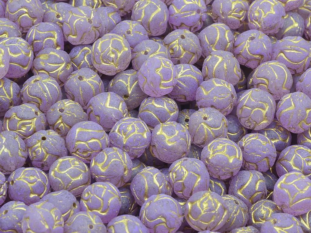 圆形玫瑰珠,水晶镀金 84306 (00030-54302-84306),玻璃,捷克共和国