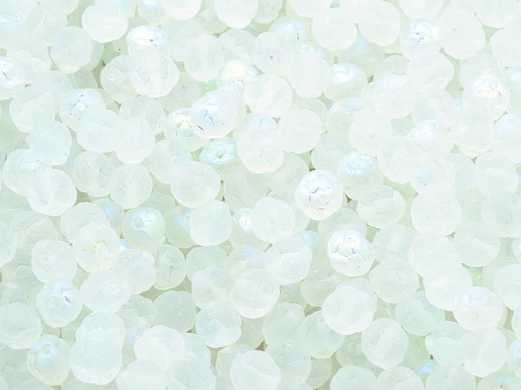 Rose Beads, Crystal Matte Ab (00030-84110-28701), Glass, Czech Republic