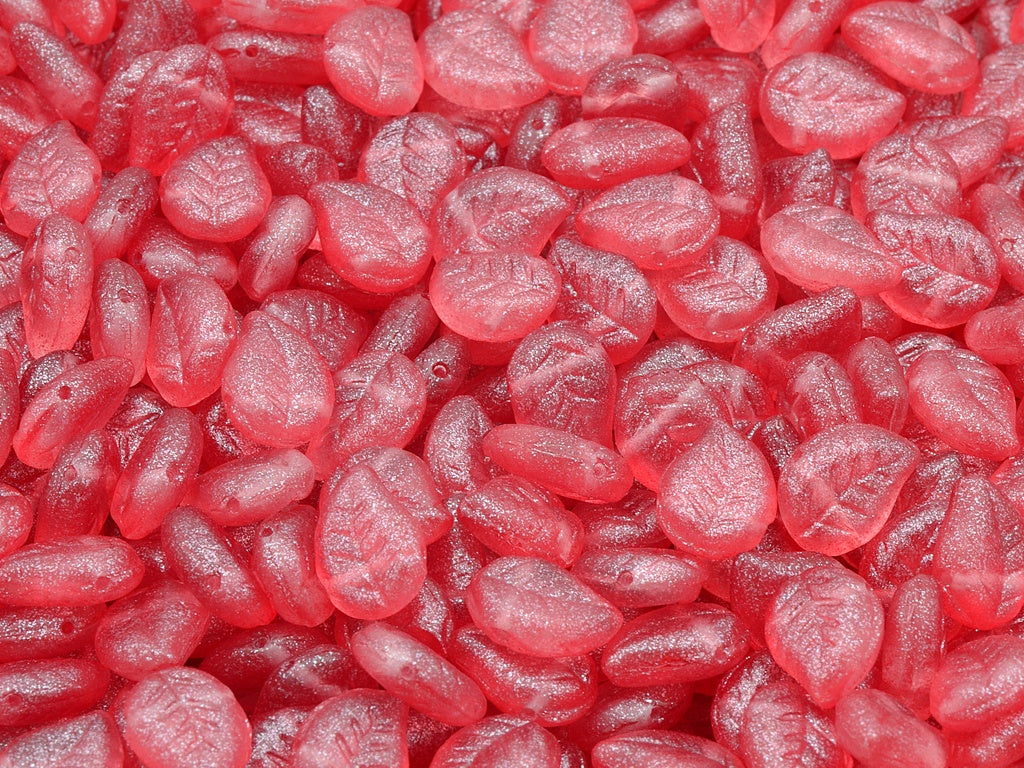 Nice Leaf Beads, Crystal Red (00030-542005), Glass, Czech Republic