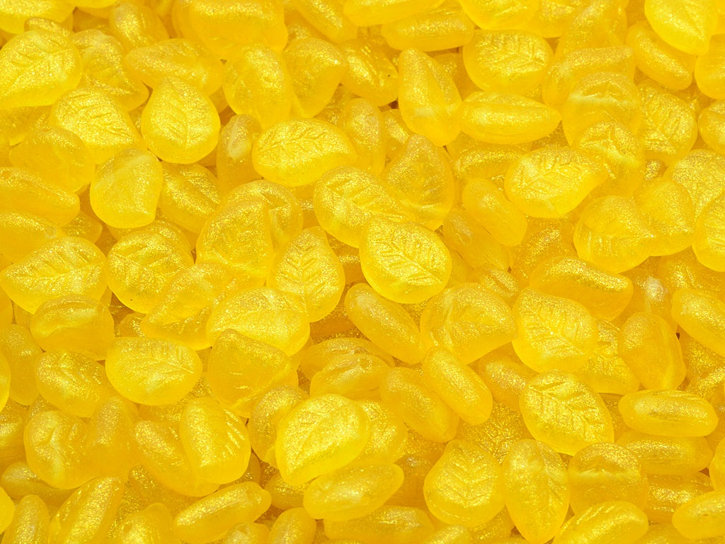 Nice Leaf Beads, Crystal Orange (00030-542007), Glass, Czech Republic
