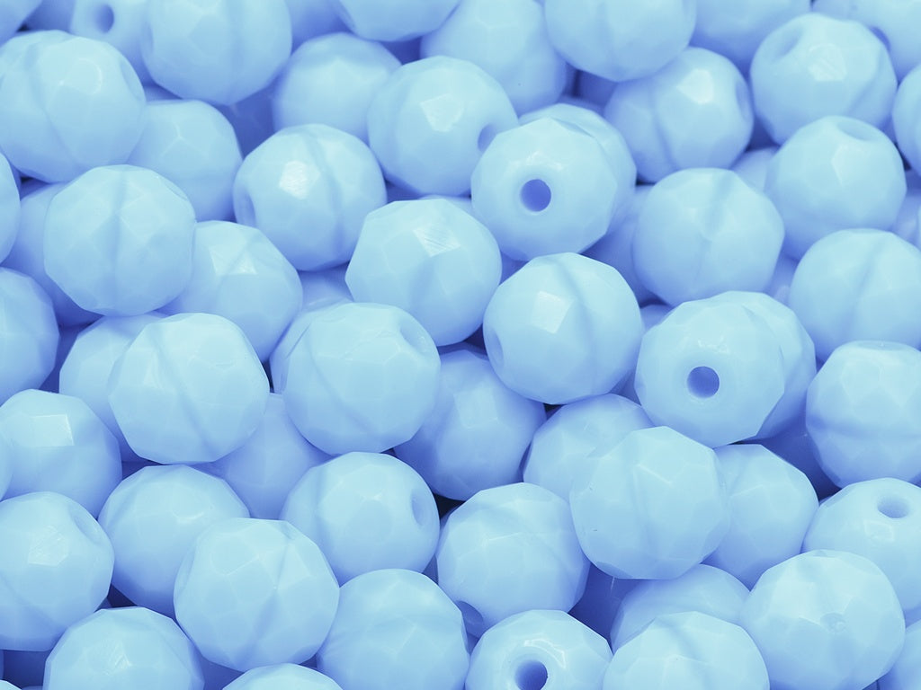 Faceted Round Fire Polished Beads, 34000 (34000), Glass, Czech Republic