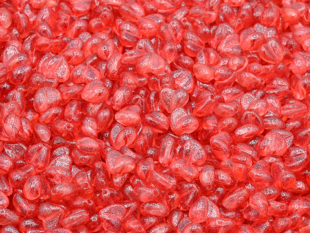 Heart Beads, Crystal 14103 (00030-14103), Glass, Czech Republic