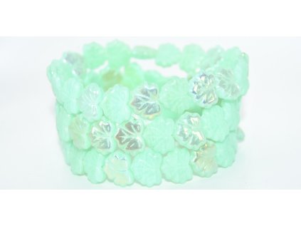 OUTLET 10 grams Maple Leaf Beads, 13 x 11 mm, Copper Lined Ab (54200-AB), Glass, Czech Republic